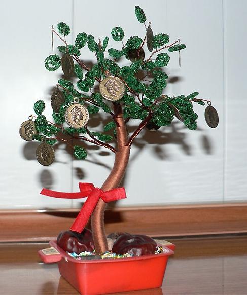 peniaze strom s vlastnými rukami mincí