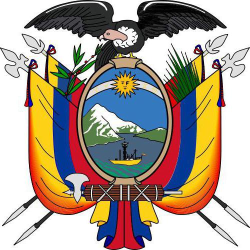 Vlajka Ekvádoru a jeho erb