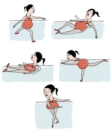 Aké cvičenia v bazéne by mala vykonávať tehotná žena